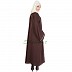 Islamic dress - Front open abaya in Coffee color Islamic dress - Front open abaya in Coffee color